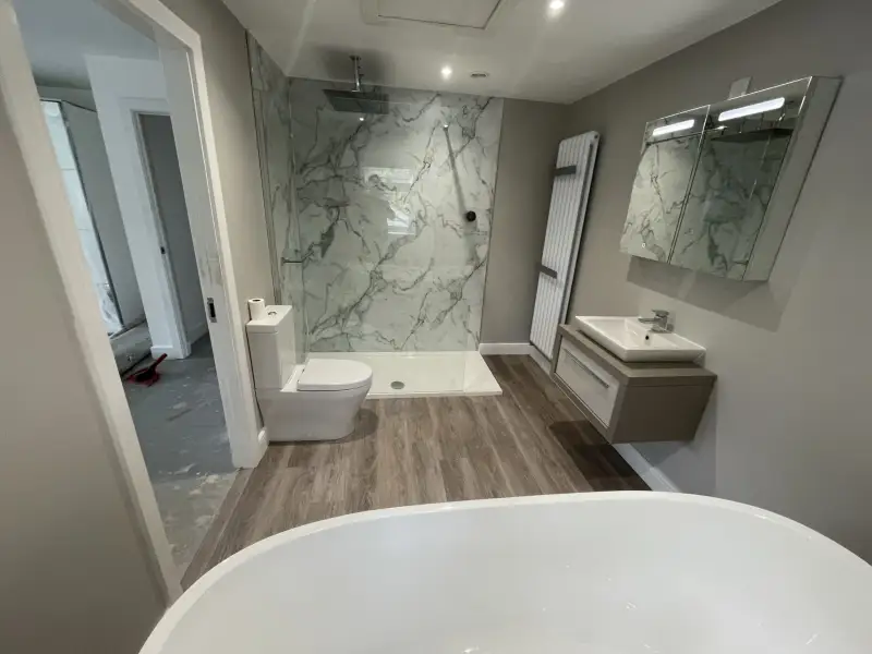 Walk in shower: Swipe To View More Images