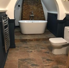 Bathroom in a loft conversion: Click Here To View Larger Image